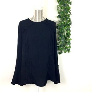 Ava & Viv black long sleeve blouse sz L/XL